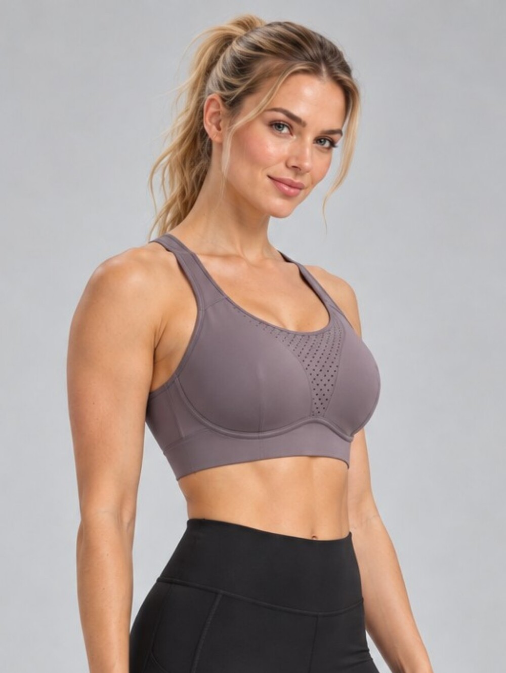 Lululemon Run Times Bra Mauve High Support 36C